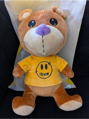 Drew House Theodore Teddy Bear Plush by Justin Bieber RARE NEW In Bag
